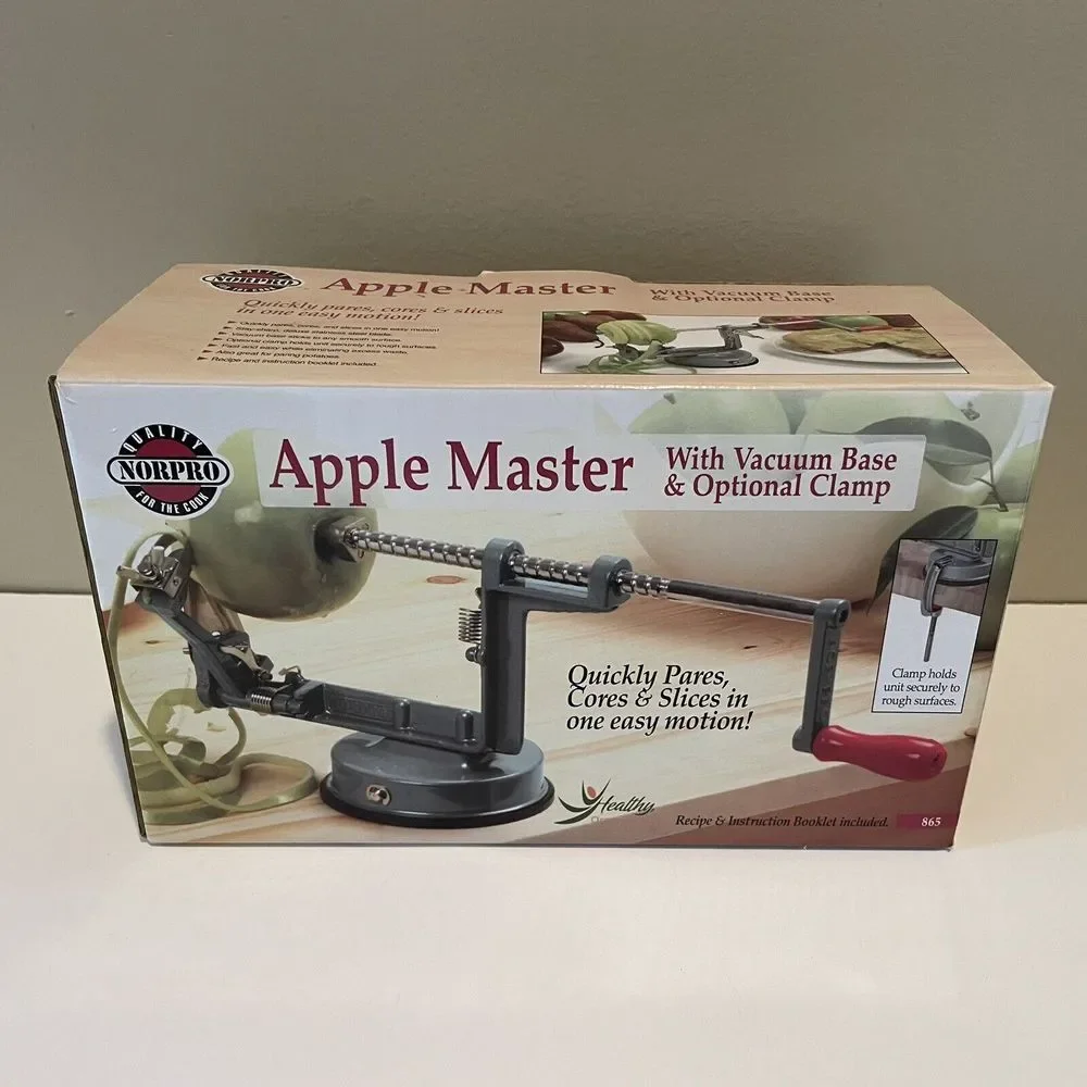 Norpro#865 Apple Master-Apple,Potato,Parer,Slicer&Corer w/Vacuum Base w/box-tool